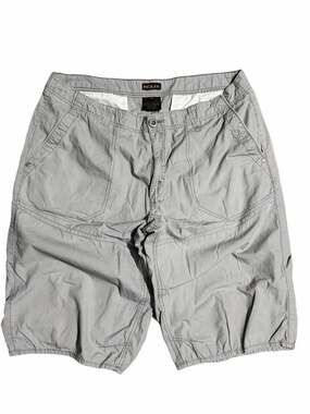 Helix Mens Gray Ripstop Cargo Shorts Size 36